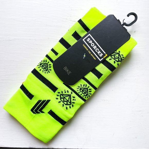 Sporcks SPINDLERS HUT Yellow Bike Socks - Picture 2 of 4